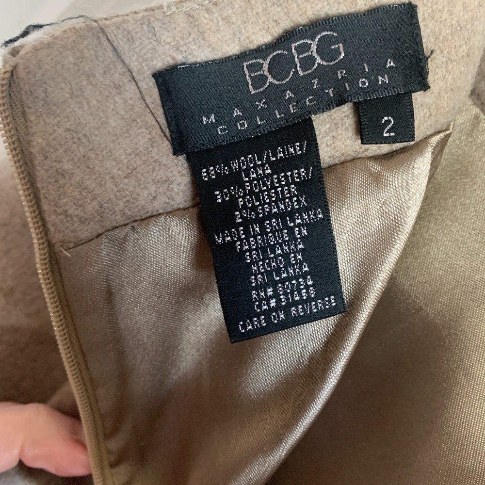 EUC💥HP🎉BCBGMaxAzria Silk/Wool Skirt Cami set 2 - Picture 10 of 12